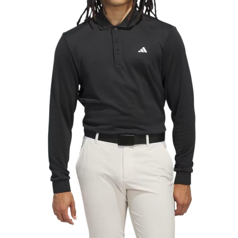 Adidas Ultimate365 Cold.Rdy Повседневная мода Простая однотонная рубашка-поло с длинным рукавом Мужские рубашки-поло JL5294