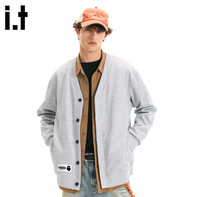 Мужской кардиган-свитшот с V-образным вырезом Fingercroxxit