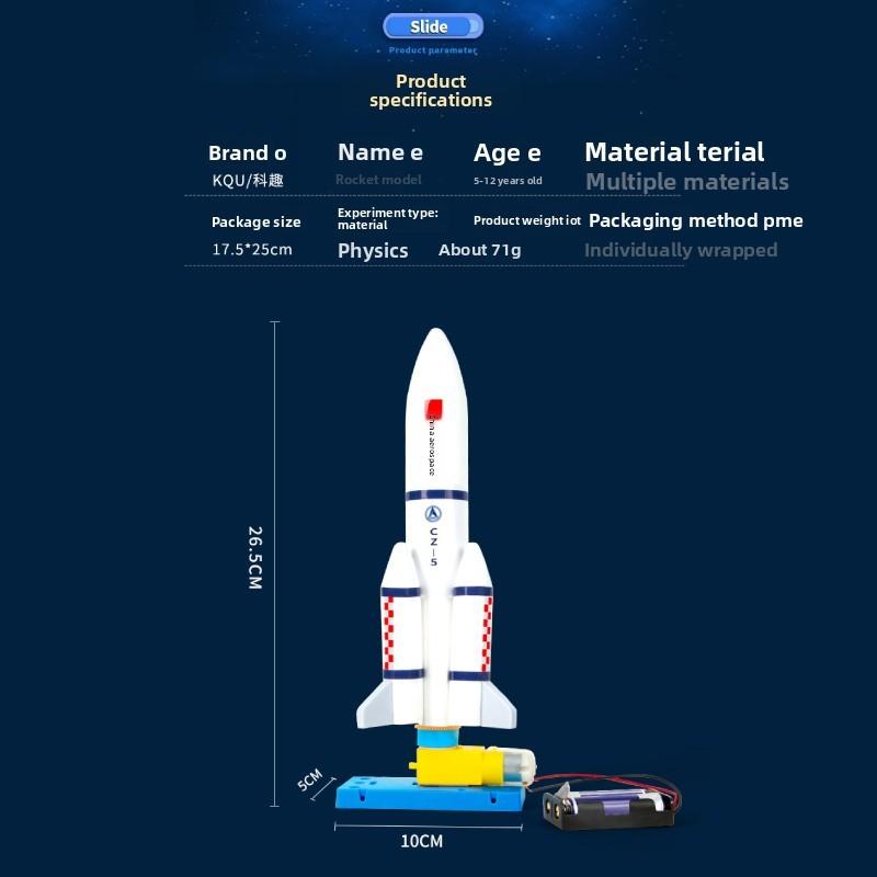 Wooden Simulated Lunar Rover Assembly Model Material Set Children Puzzle Toys