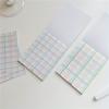 4 Sets (200 Sheets) of Student Plaid Notebooks In Retro Macaron Korean Small Fresh Style