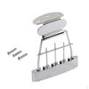 Zinc Alloy 4 String Tailpiece with Screws for Archtop Guitar Chrome