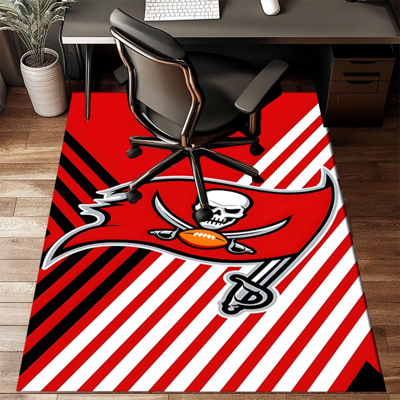 Buccaneers Team Spirit Rug Game Carpet, Floor Mat for Bedroom Living Room Entryway Rug, Home Decor Idea Gift for Christmas birthday