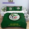 Algeria National Football Team  Pattern Bedding Quilt Set  Home Decoration  Gift (1 * duvet cover + 2 * pillowcase  without core)
