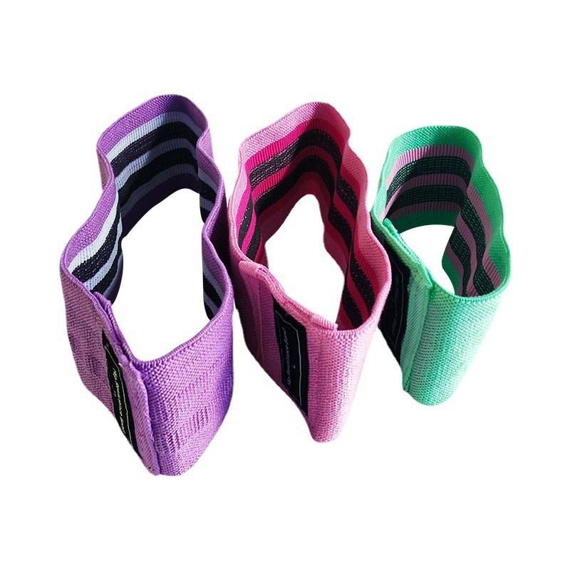 Yoga Resistance Bands With Cotton Material For Fitness And Stretching Exercises For Home Workout