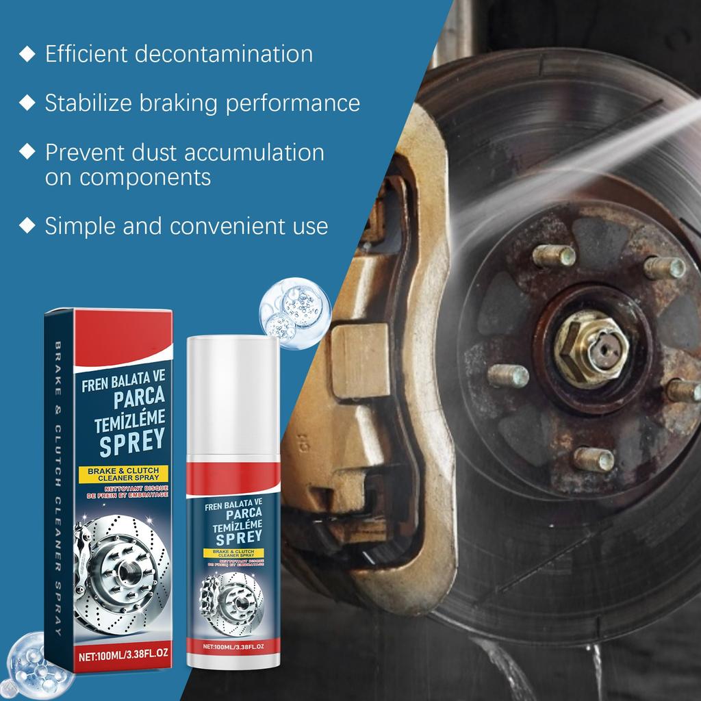 Car Brake Cleaner Car Brake Disc Wheel Cleaning Removal Polishing Maintenance Cleaner 100ml