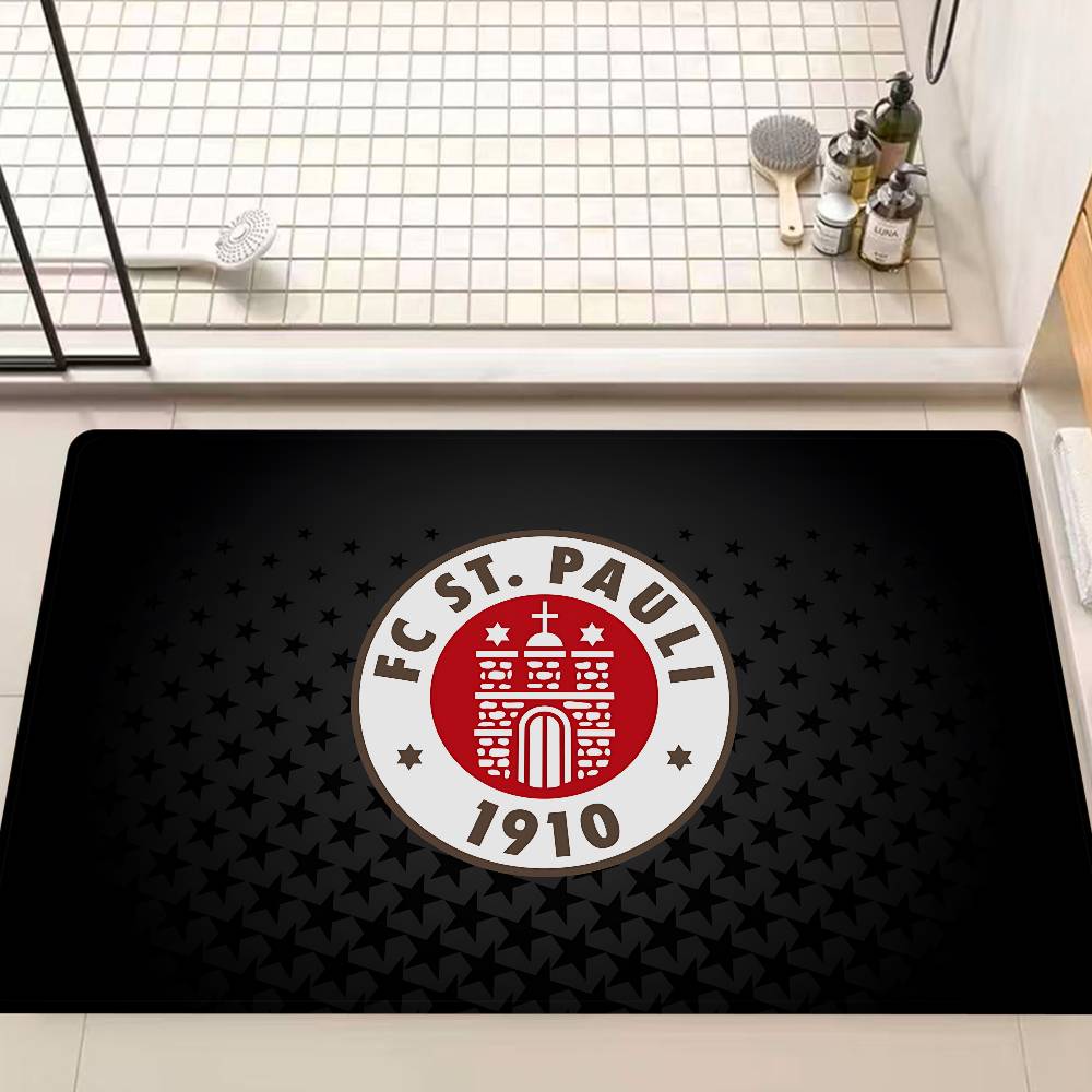 F-FC S-St. P-Pauli Коврик для ванной Антискользящий Впитывающий воду Длинная полоса Подушка Коврик для спальни Коврик для декора отеля