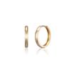 LUNNE 14k Classic Flat One-Touch Ring Earrings (14k Gold) #LFE32
