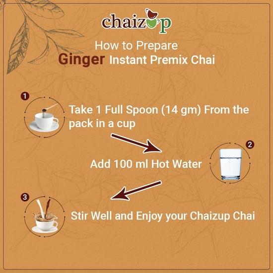 Чай Chaizup Premium 1 Min Instant Assorted Tea Pack - 1 кг Поли (Упаковка из 2 шт.) | Ароматизаторы имбиря и масалы | Приблизительно. 144 порции | 2 кг