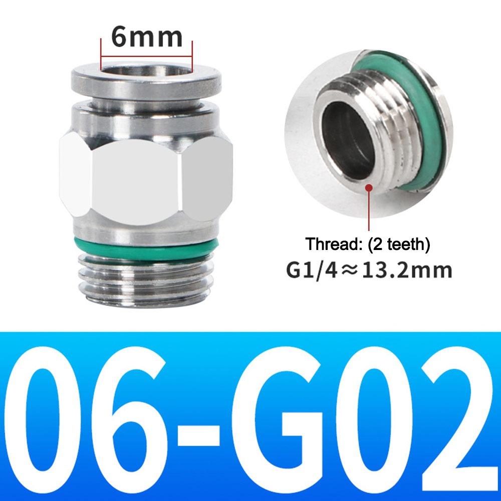 External Thread Pneumatic Quick Connector Stainless Steel Air Hose Fitting Air Hose Connections