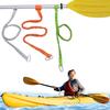 Kayak Paddle Leash Elastic Canoe Leash Heavy Duty Surfing Stretchable Lanyard with Buckle for Kayak Canoe Surfboard