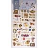 Sticker - Antique Floral - 15x9,2cm - PVC - Multicolor - Vintage