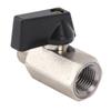 2PCS Female To Male Thread Brass Ball Valve Silver Household Tap Water Ball Valve  Home Maintenance
