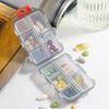Double-layer Small Medicine Box Portable Pill Box Transparent 10-compartment Sealed Medicine Storage Box