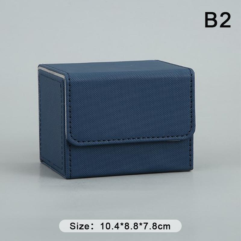 Коробка для коллекционных карточек, прочный контейнер для хранения карт, коллекционный футляр для игровых карт, вмещает 80+ или 100+ карт