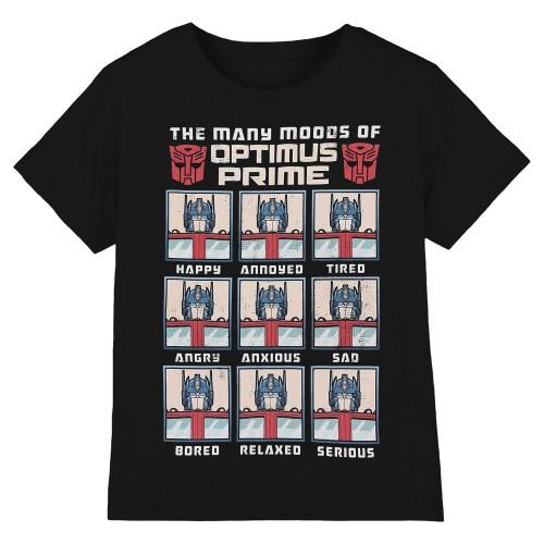 Transformers Unisex Adult Many Moods Of Optimus Prime T-Shirt