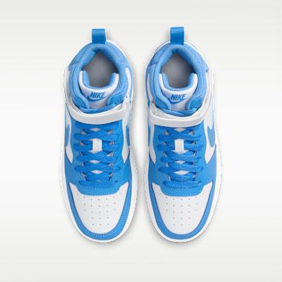 Nike Court Borough Mid 2 GS 'White Blue Beyond'