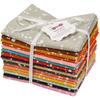16 Pc Fat Quarter Bundle- Dot Print 18"x 22" DIY Patchwork- 100 Cotton Pre-Cut Quilting Fabric