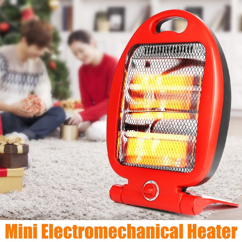 800W Adjustable Portable Electric Heaters Home Room Floor Desk Electric Fan Heater Warmer Hot Winter Electromechanical