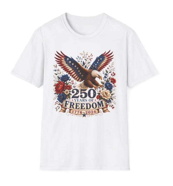 250 Years of Freedom Eagle 250th Anniversary USA 4th of July T-Shirt
