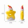 Warm Ambient Star Night Light Ceramic Material Table Ornament Festive Ceramic Lamp  Interior Spaces