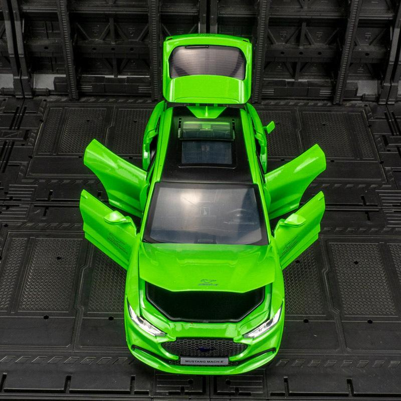 Моделирование 1:24 предмета специальной электрической лошади из сплава, внедорожные модели, украшения, шесть детских игрушек с открытыми дверцами