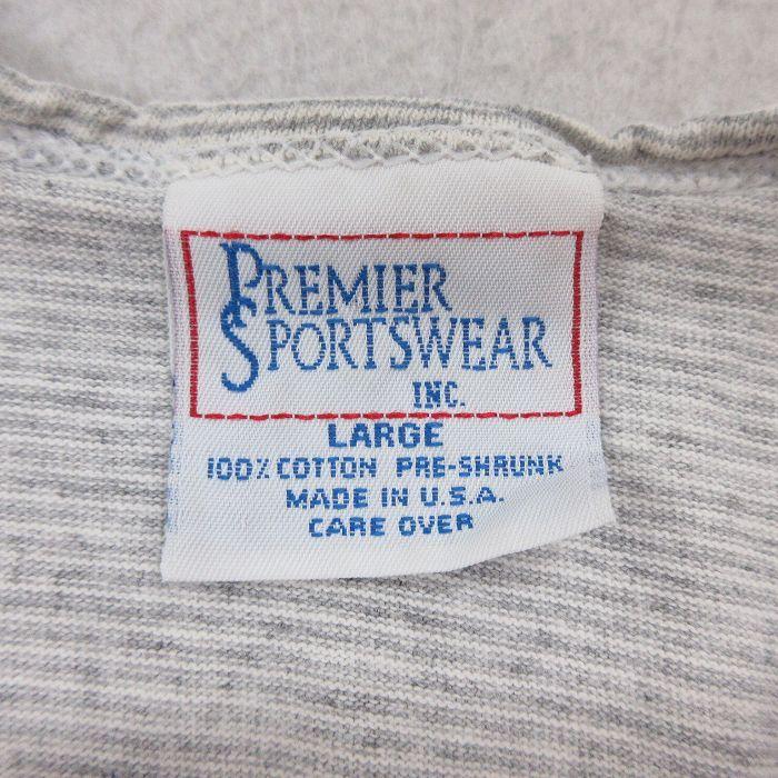 Used L/Used clothing Vintage tank top Men's 90s Alba Cotton Crew Neck Gray etc. Border 25jul17 Used