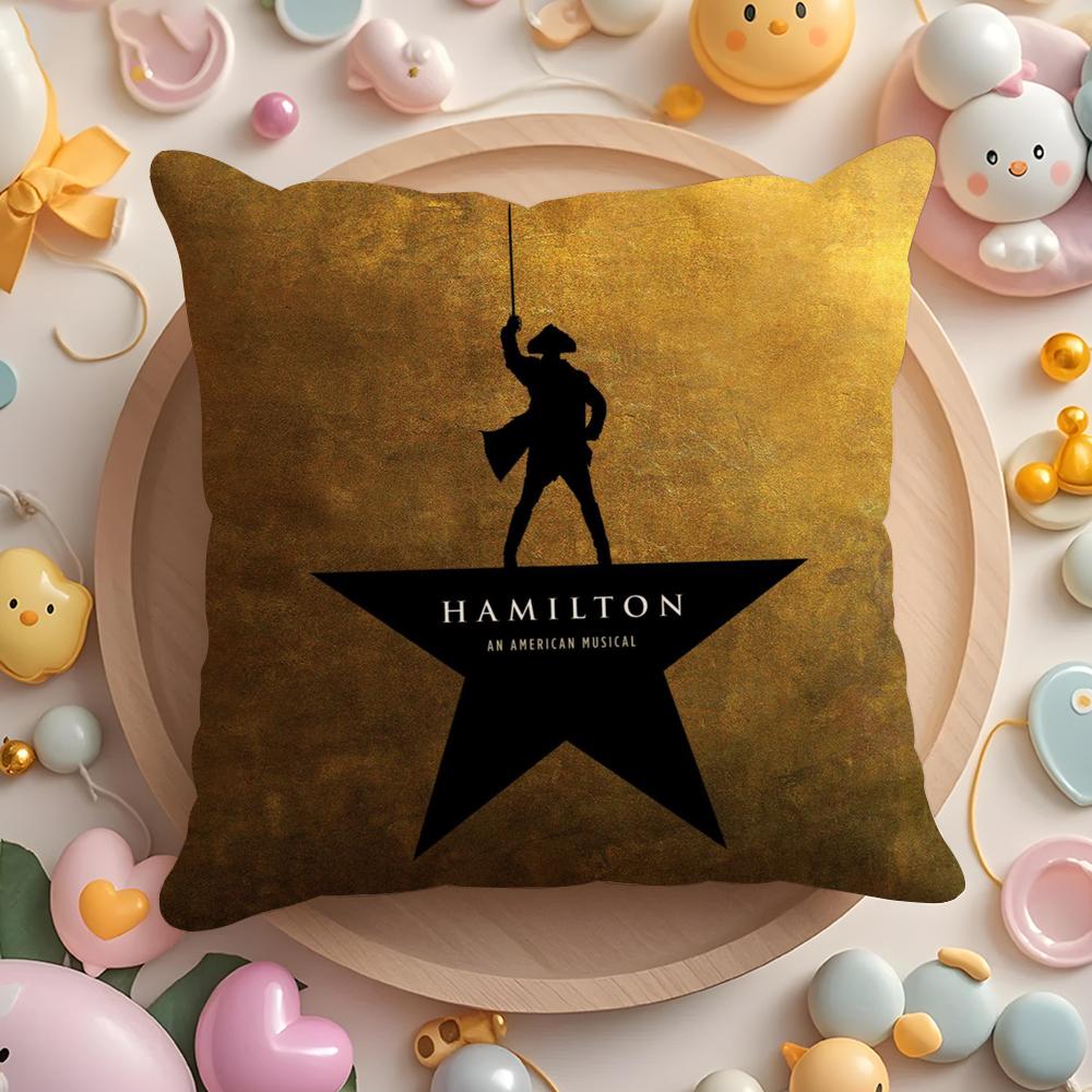 Hamilton-ES Музыкальная Подушка-Игрушка Чехол для Подушки Дома и в Машине Многоцелевой Чехол для Подушки - Двусторонний, Мягкий и Прочный для Повседневного Использования