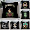 Чехол на подушку J-Jesus Malverde Мягкая плюшевая ткань Двусторонний печатный чехол на диванную подушку для всех сезонов Домашний декор Подарок