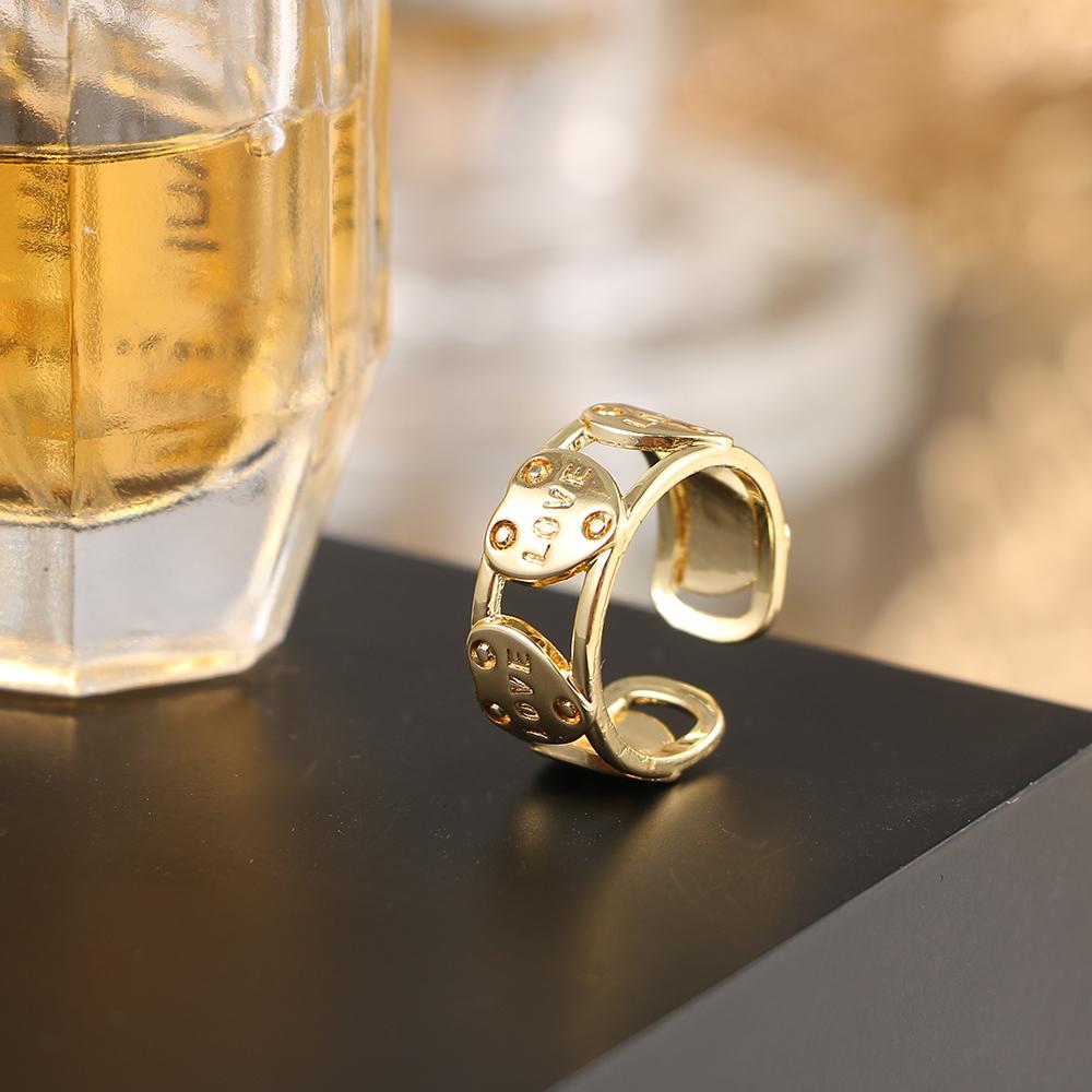 Модное кольцо в стиле ретро, открытое кольцо в стиле панк, трендовое бамбуковое кольцо с крестом, простое кольцо для пары, ювелирные изделия