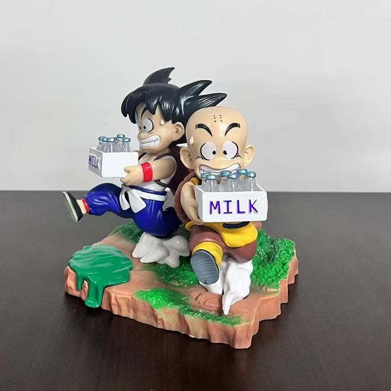 15cm Anime Dragon Ball Z Kids Goku Figure Kuririn Son Goku Pvc Action Figures Gk State Collectible Model Toy Gifts