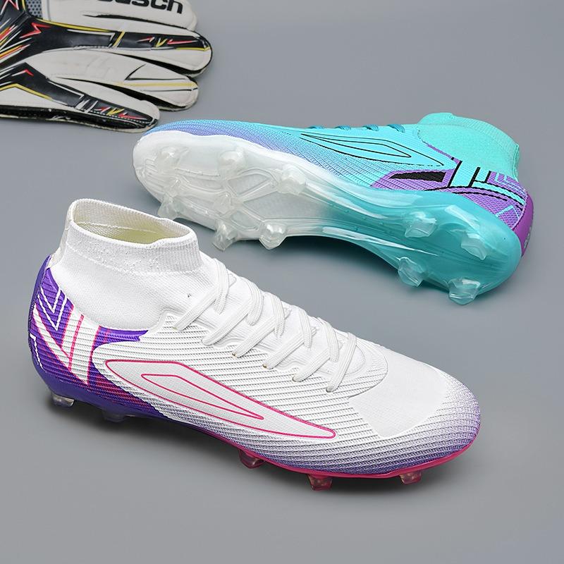 Кубок Европы новые сломанные ногти футбольные бутсы мужские высокие взрослые большого размера молодежные тренировочные длинные шипы спортивная обувь женская