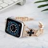 Роскошный ремешок с бриллиантами для Apple Watch 38 мм 40 42 мм 44 мм 41 45 мм 49 мм для iWatch Series 8 7 6 5 4 3 se женский ремешок из нержавеющей стали