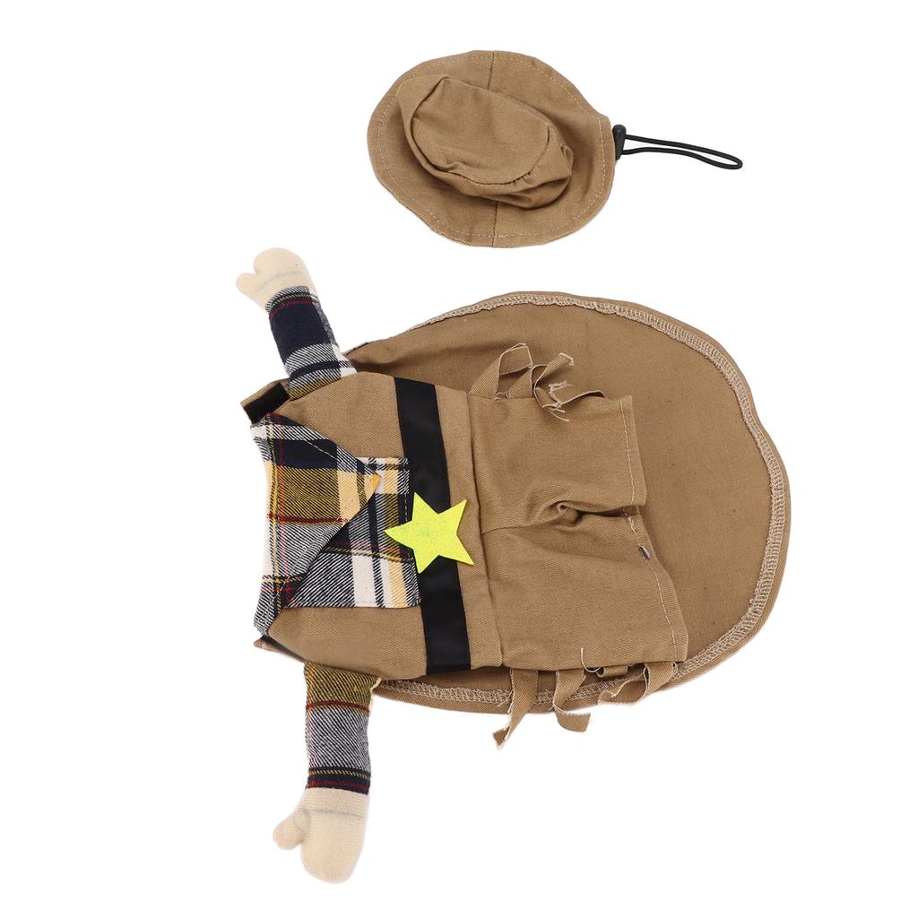 Рождественский костюм для питомца из полиэстера, костюм для собак в стиле вестерн-ковбой для кошек, маленьких и средних собак