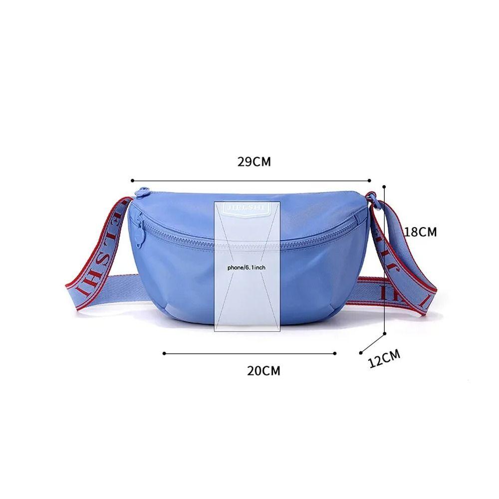 Nylon Crossbody Bag Ultra Lightweight Simple Design Single Shoulder Bag Large Capacity Small Backpack Outdoor Activities