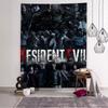 Canvas Painting Game RRESIDENT EVIL Chart Tapestry Art Science Fiction Room Home Decor Cheap Hippie Wall Hanging