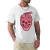 Pink Skull RaUnisex Brain TShirt Big and Tall Short Sleeve Tee