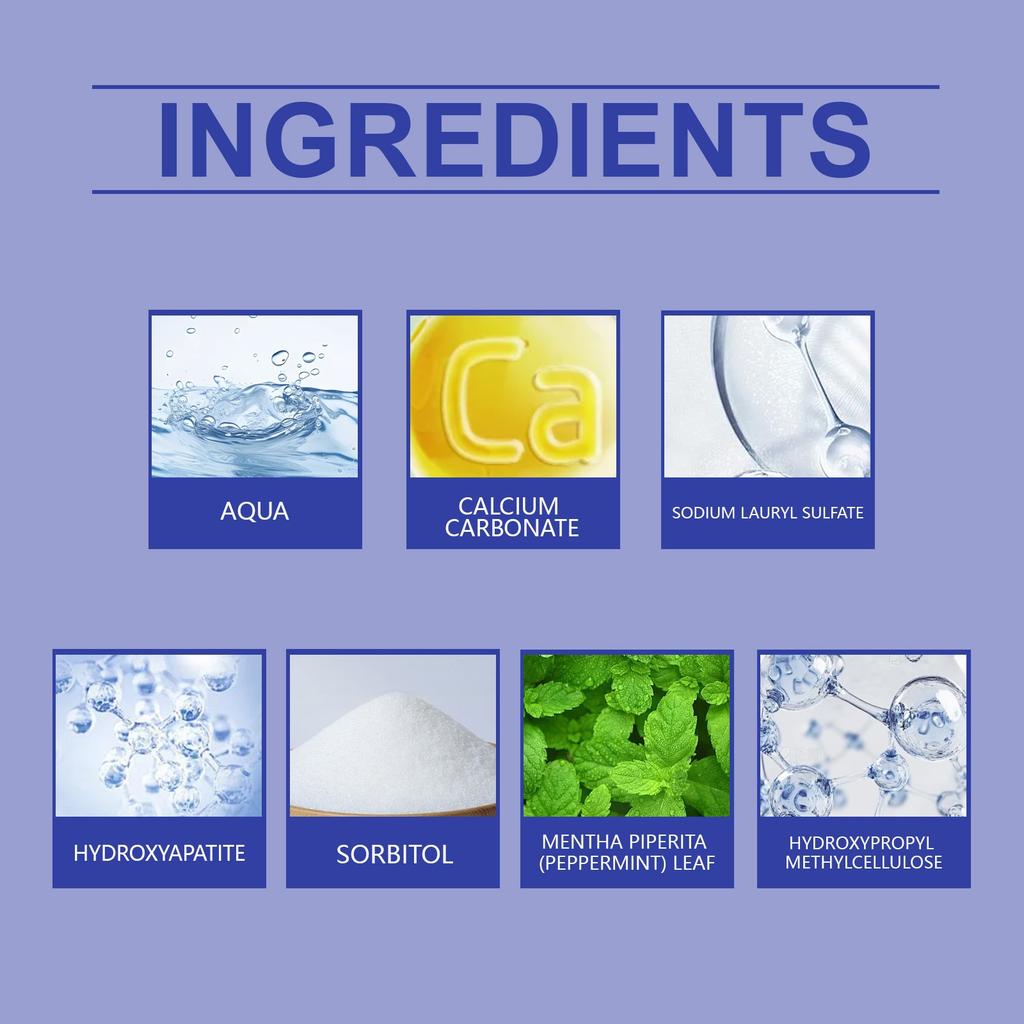 Brightening And Moisturizing Toothpaste For Teeth Care: Gentle Gingival Care, Removal Of Stains And Calculus, Fresh Breath, Teeth Whitening