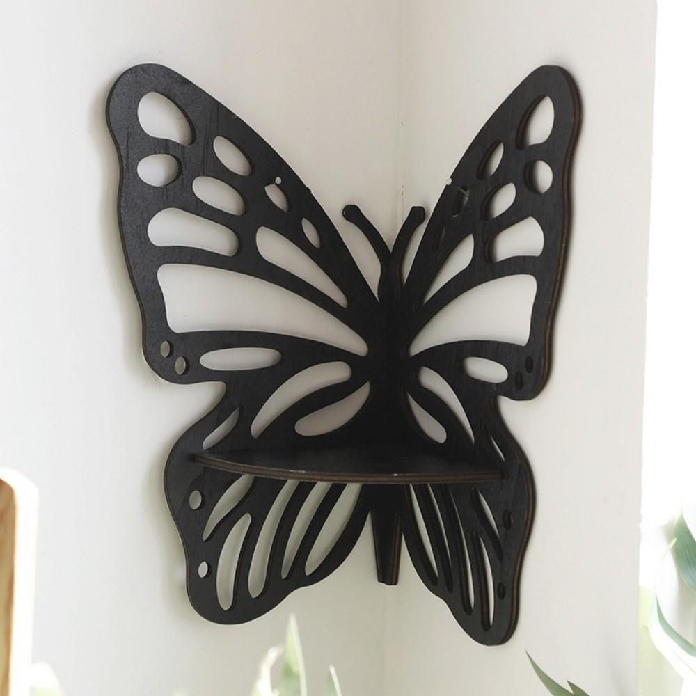 Wall-Mounted Butterfly Shaped Shelf Artistic Decorative Wall Bracket Display Shelf Home Decor