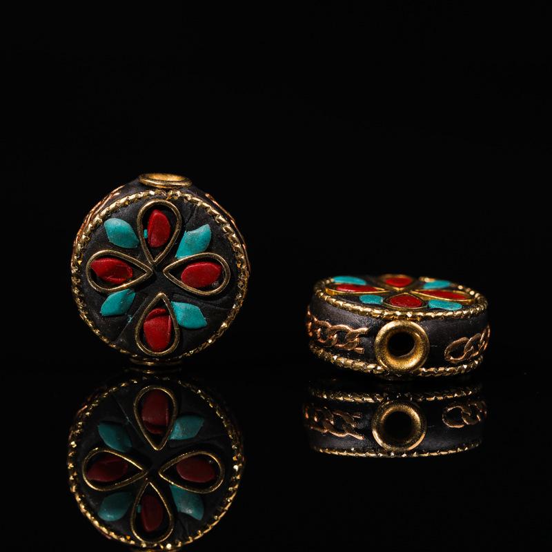 Непальские латунные бусины-разделители в виде благоприятных облаков ручной работы для изготовления украшений и орнаментов своими руками