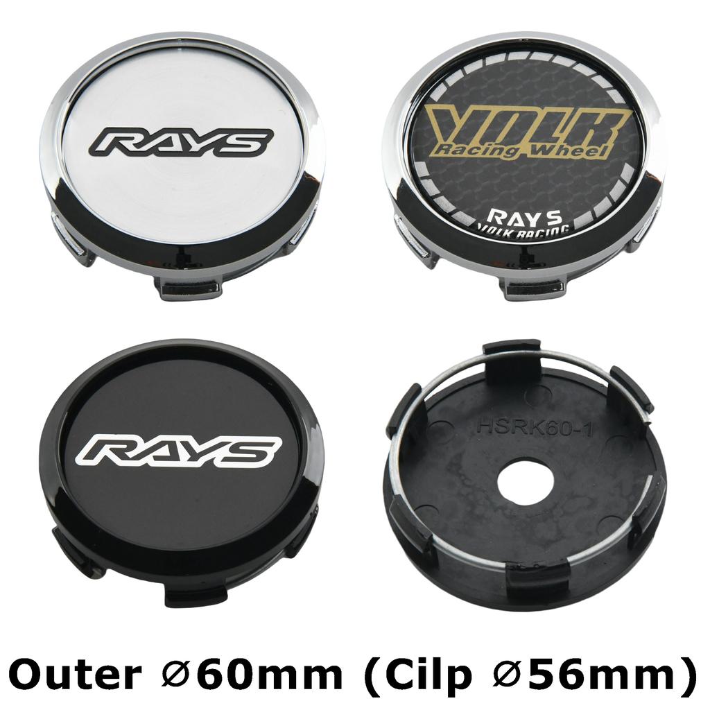 1Set/4PCS OD 60MM / ID 56MM Rim Caps RAYS VOLK VR Logo Wheel Center Cap Wheel Cover Hub caps Sport Car Tire Accessories