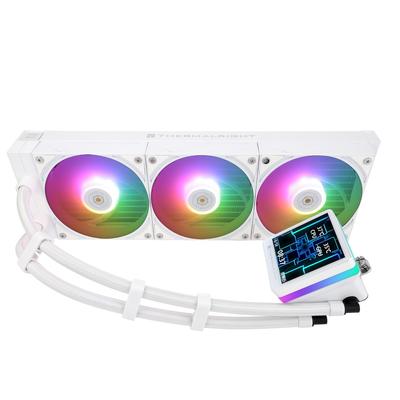 Thermalright Grand Vision 360 ARGB Белый СЖО для ЦП ПК 360 Характеристики Водяное охлаждение 480x480 Разрешение и Дюймовый IPS ЖК-дисплей Высокопроизводительный Кулер с помпой, Система,