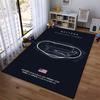 Daytona Speedway Circuit Design Rug Non-slip rug suitable for living room and bedroom sofas.