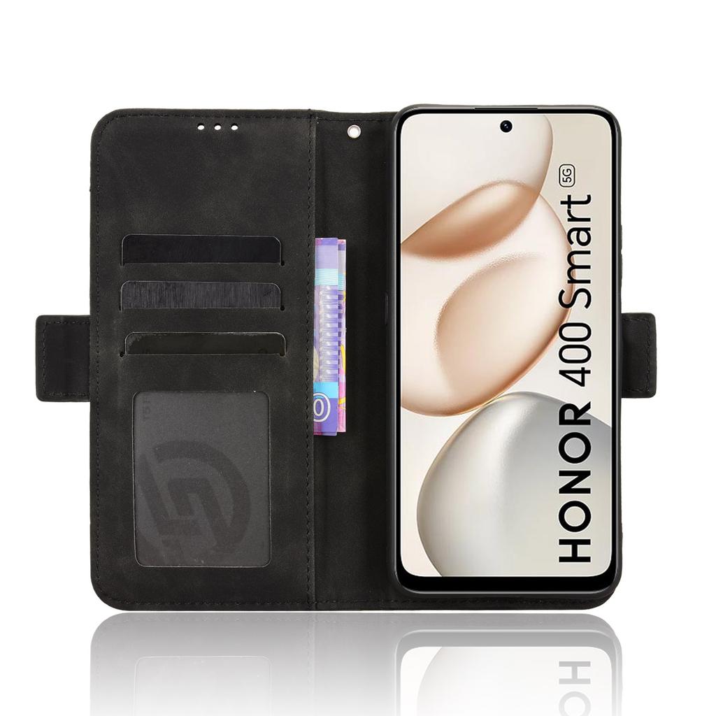 Для Honor 400 Смарт Кожаный Чехол Чехол-кошелек для телефона с несколькими слотами для карт