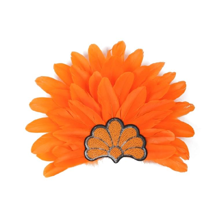 Повязки на голову с перьями и пайетками, головные уборы для Масленицы для девочек, маскарадные аксессуары