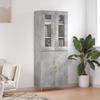 VidaXL Highboard Concrete Grey 69.5x34x180 Cm Engineered Wood 3198205