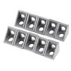 10pcs Aluminum Alloy L Shape Corner Bracket Right Angle Brace Fastener 20x20mm