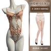 One-piece erotic underwear hot-selling lace embroidery hollow transparent sexy suspender mesh temptation