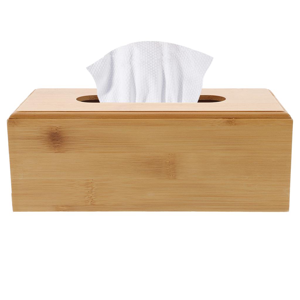 1pc Wooden Tissue Box Holder Home Office Living Room Napkin Container Desktop Storage Box Tissue Organizer Paper Towel Case