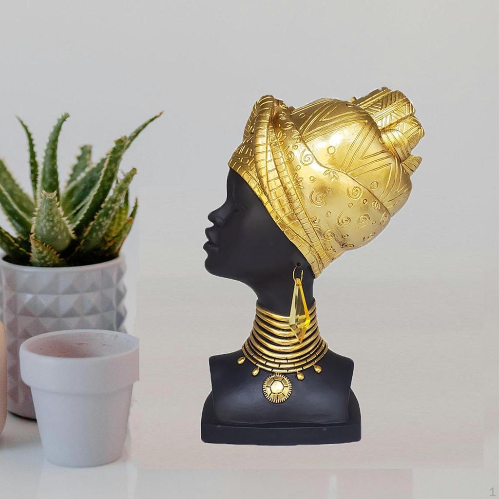 Африканская статуя женщины, дамский бюст, женская скульптура для гостиной