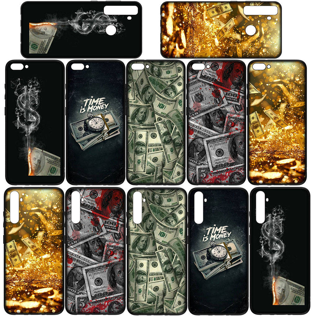Чехол для телефона Samsung Galaxy S25 S24 S23 iPhone 16 15 Xiaomi Redmi Note 14 13 12 16E X 11 Pro Max OPPO Moto Huawei Wallpaper Money 100 Dollars Cover
